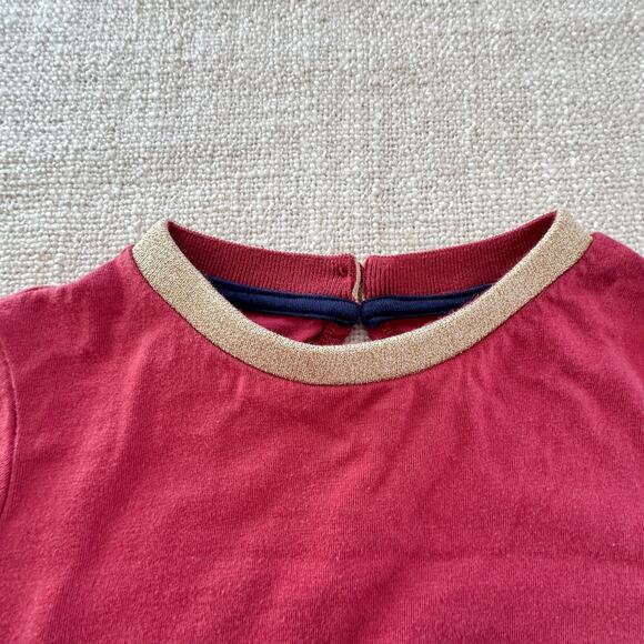 Mini Boden Burgundy Tulle Skirted Dress VGUC 4/5 - Picture 2 of 7